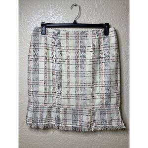 Worthington Plaid Skirt Womens Size 12 Career Pleated Front Clueless 90s